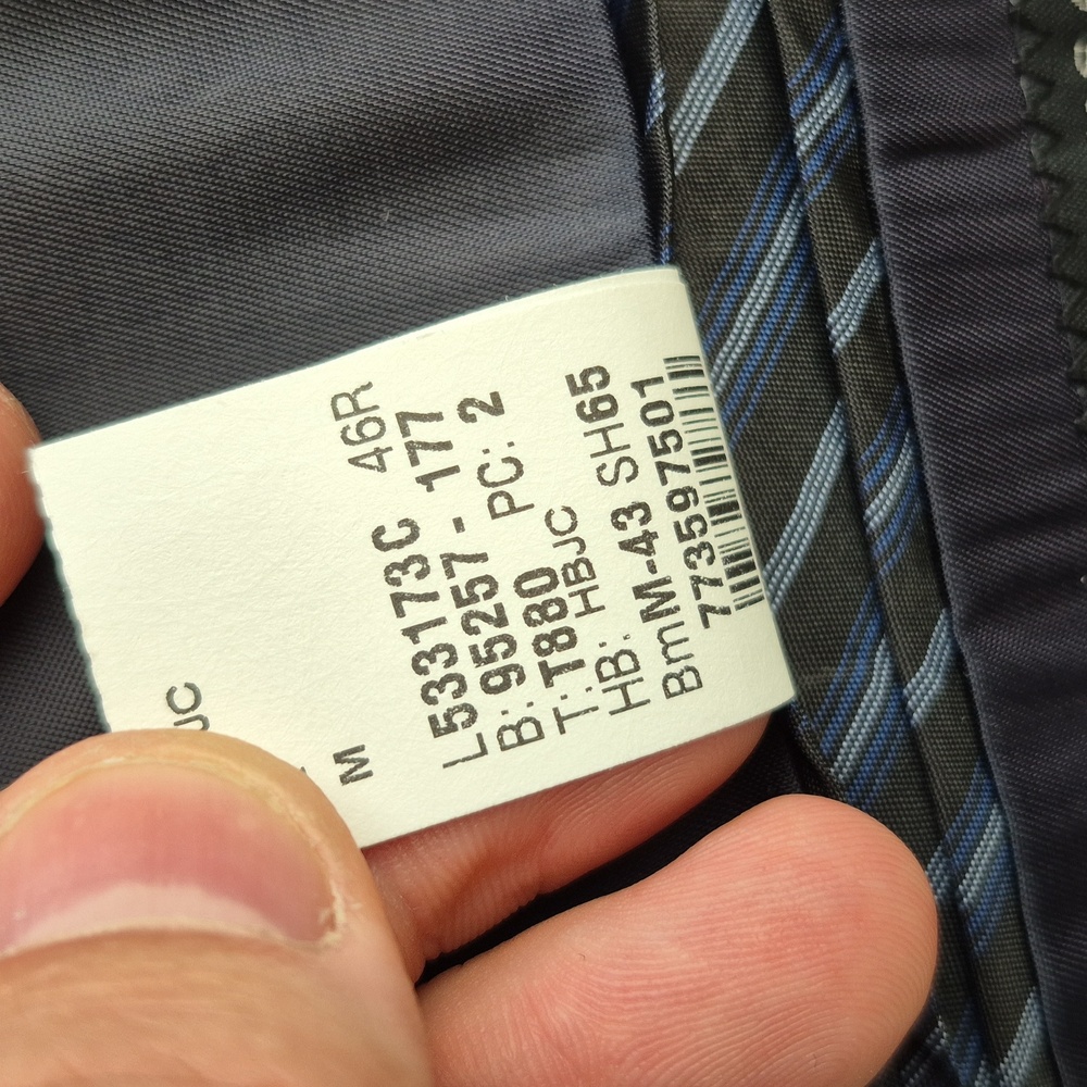 John Varvatos Recent Canada Solid Dark Navy Wool … - image 8